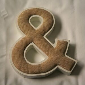 '&' Symbol Gold/Metallic Decoration